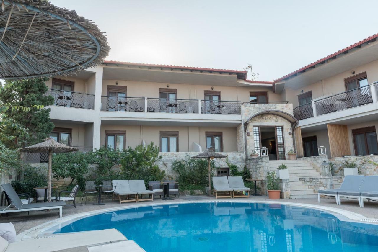 Stamos Hotel Afytos Bagian luar foto